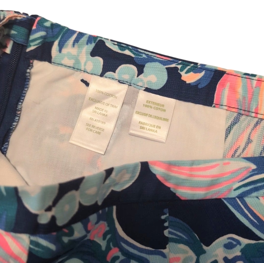 Lilly Pulitzer Going Coastal Magnolia Scallop Hem Shorts Size 6 - Picture 3 of 9